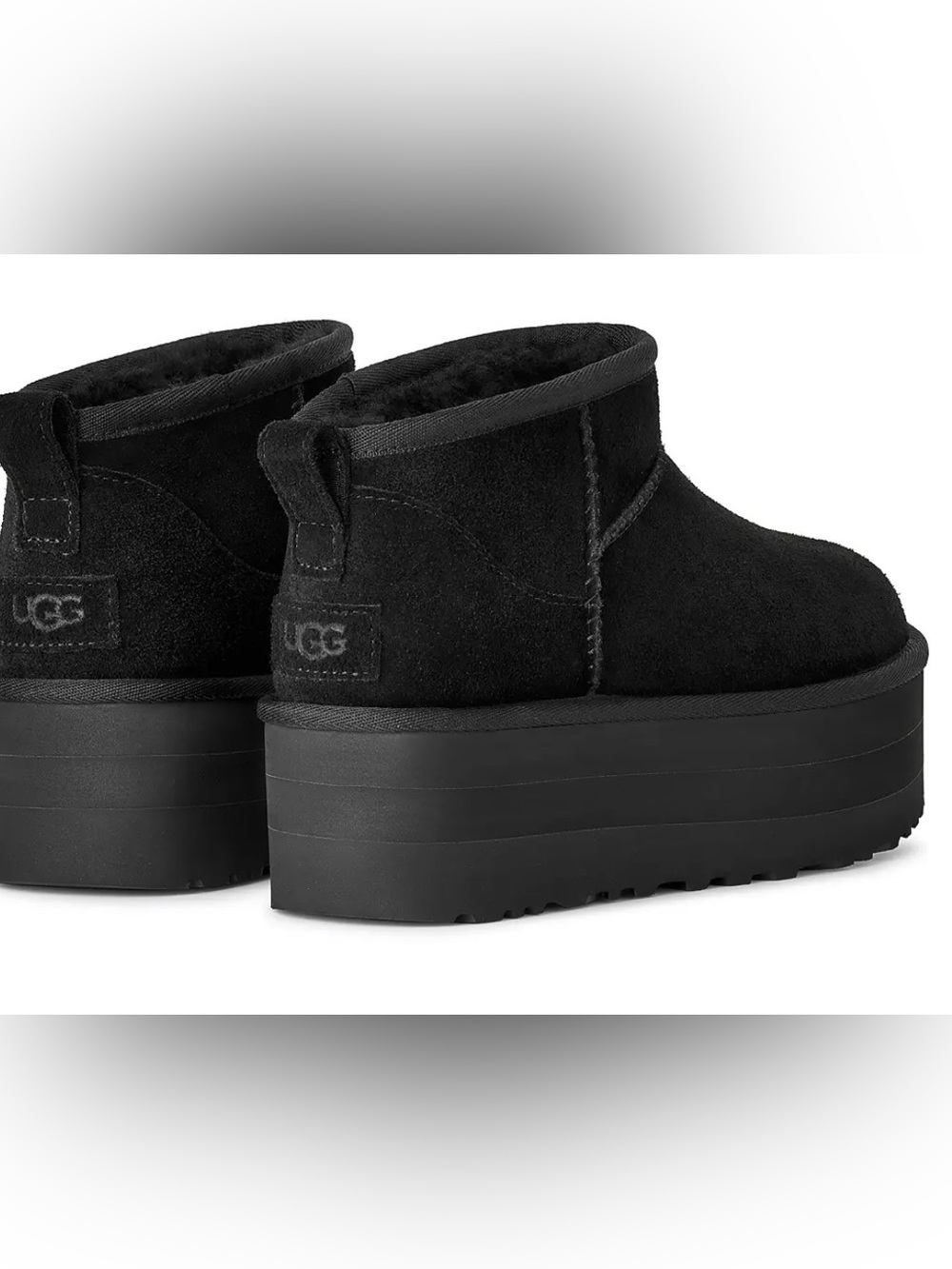 UGG Black Ultra Mini Platform Boots